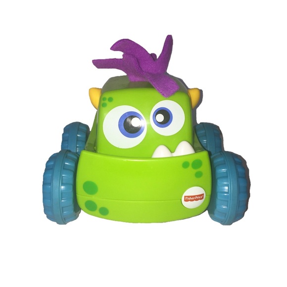 fisher price press n go monster truck green